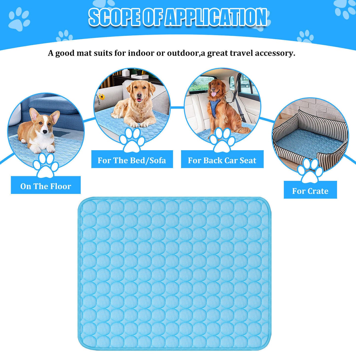 Alfombra Refrescante para Perros y Gatos – Ideal para Verano