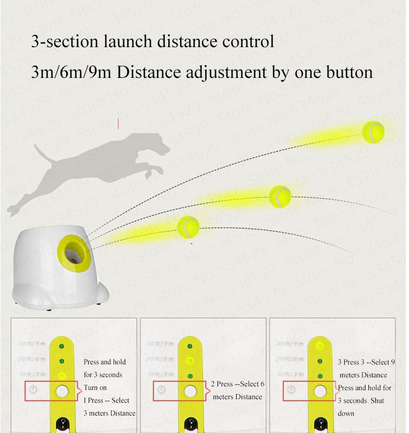 Lanzapelotas Automático e Interactivo para Perros