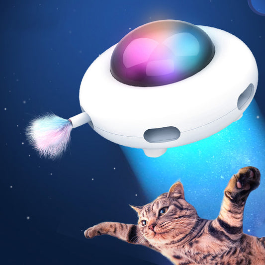 Juguete Ovni Interactivo para Gatos – Eléctrico e Inteligente