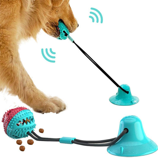 Juguete Interactivo de Silicona para Perros – Mordedor con Ventosa y Limpieza Dental